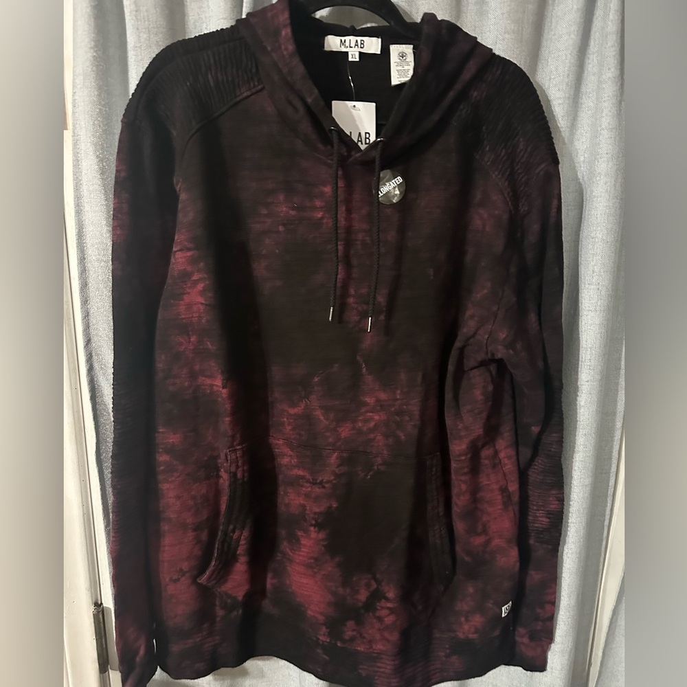 Men Affliction tie dye hoodie